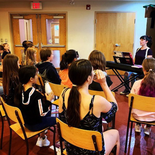 students attending a songwriting lesson in Toronto