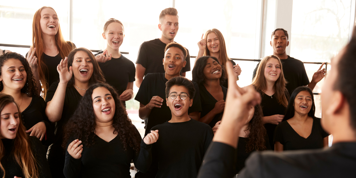 adults learning singing
