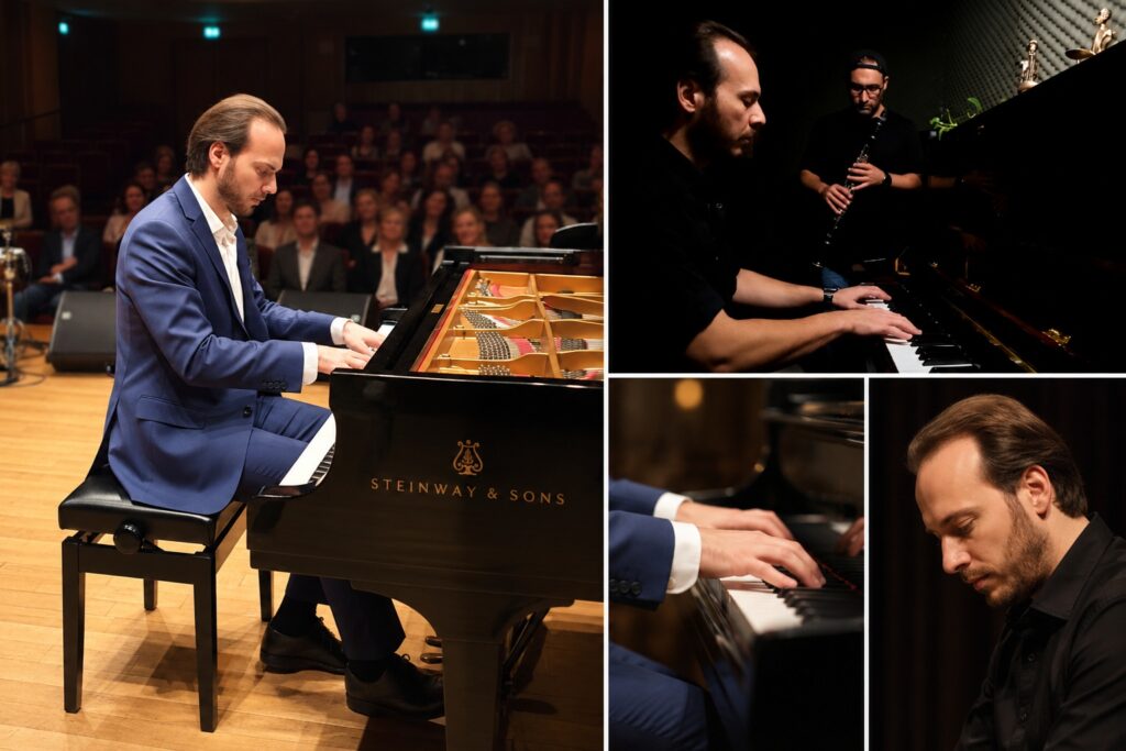 Pejman A. performing piano in Toronto