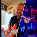 Guitar Lessons on the Danforth in Toronto with Josh P. playing electric guitar.